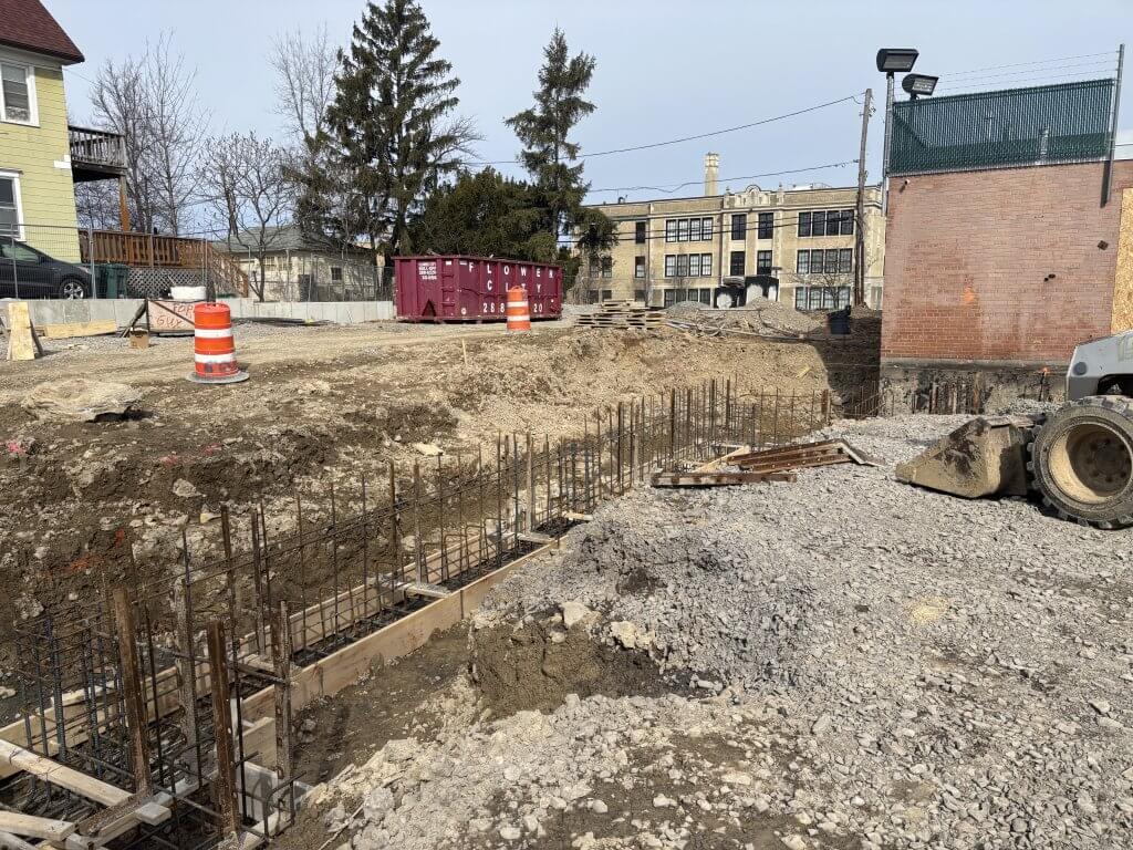 Outside construction process photo