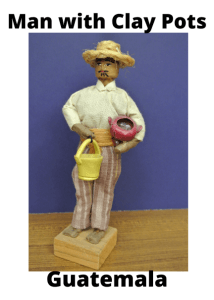 Guatemala Man With Clay Pots