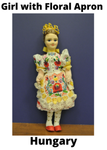 Hungary Girl With Floral Apron