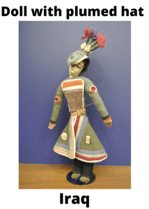 Iraq Doll With Plumed Hat