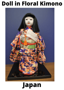 Japan Doll In Floral Kimono