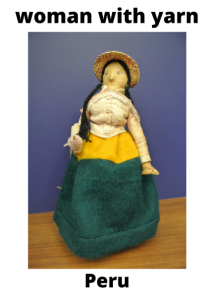 Peru Woman With Yarn