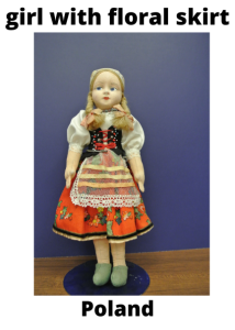 Poland Girl With Floral Skirt