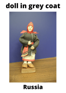 Russia Doll In Grey Coat