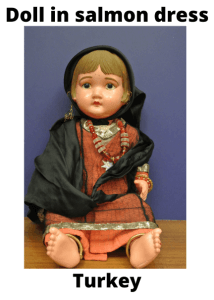 Turkey Doll In Salmon Dress