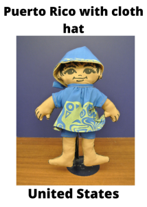 United States Puerto Rico With Cloth Hat