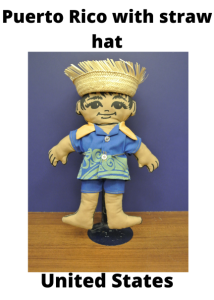 United States Puerto Rico With Straw Hat